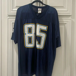 NFL TEAM APPAREL ANTONIO GATES 85 SAN DIEGO CHARGERS FOOTBALL JERSEY SIZE XL